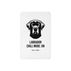 Weiße Sherpa-Decke mit schwarzem Labrador Chill Mode ON Design - Paul & Emma Breed Collection