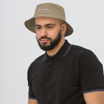 Fischerhut Bucket Hat mit gesticktem Paul Emma Logo - stylischer Hut für Hundebesitzer