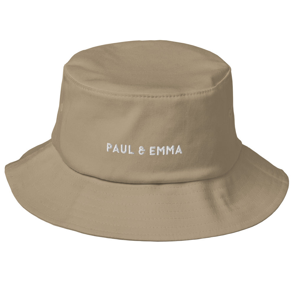 Fischerhut Bucket Hat mit gesticktem Paul Emma Logo - stylischer Hut für Hundebesitzer