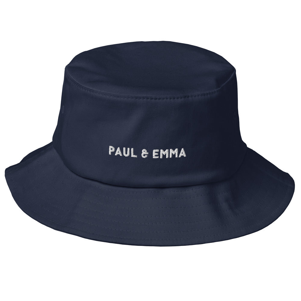 Fischerhut Bucket Hat mit gesticktem Paul Emma Logo - stylischer Hut für Hundebesitzer
