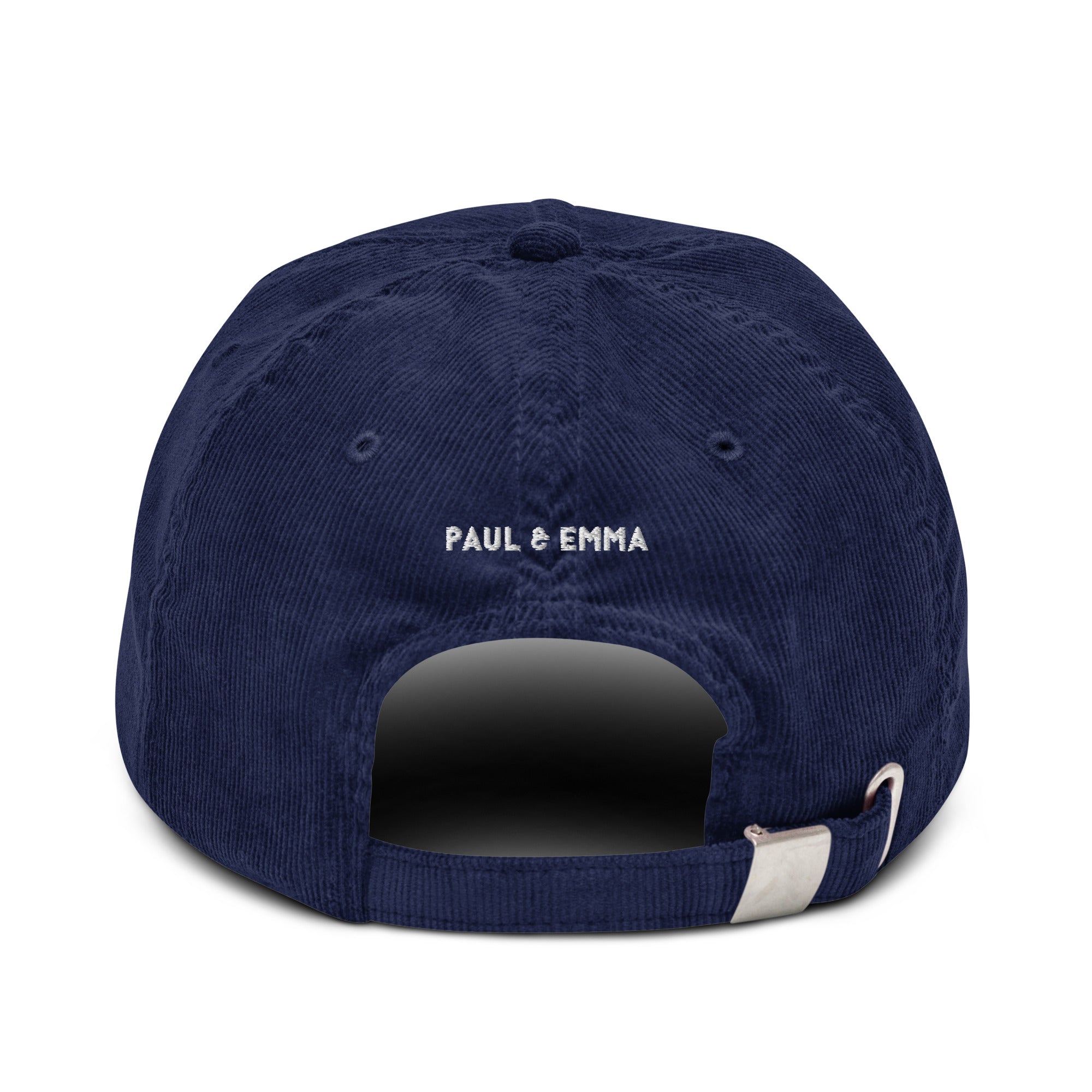 Cord Base Cap mit dog mom Stickerei - verstellbare Baumwoll-Cord-Cap für Dog Moms von Paul Emma