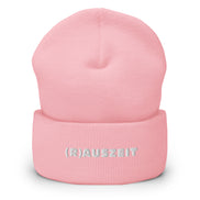 (R)AUSZEIT Beanie mit weißer Stickerei