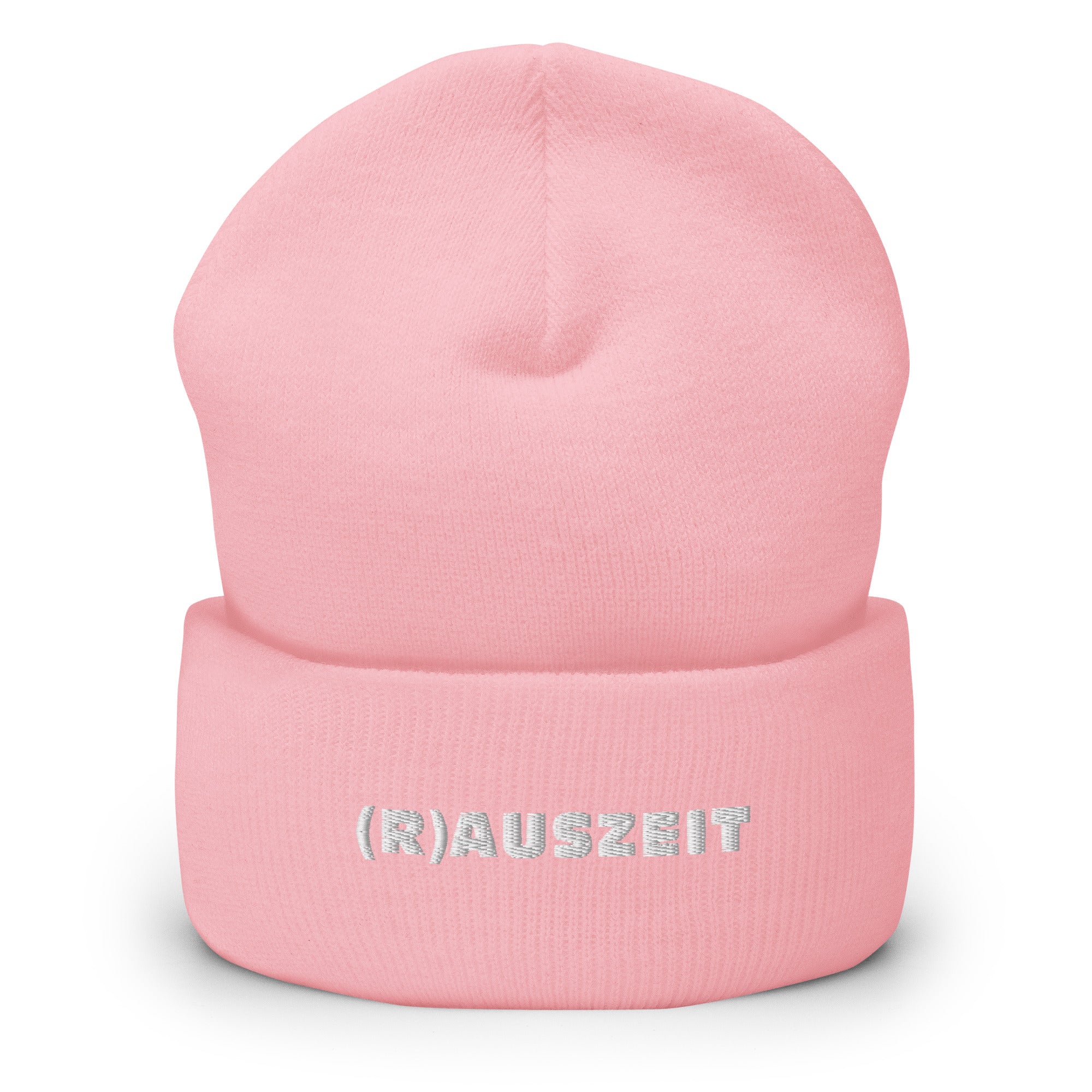 (R)AUSZEIT Beanie mit weißer Stickerei