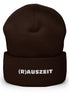 (R)AUSZEIT Beanie mit weißer Stickerei
