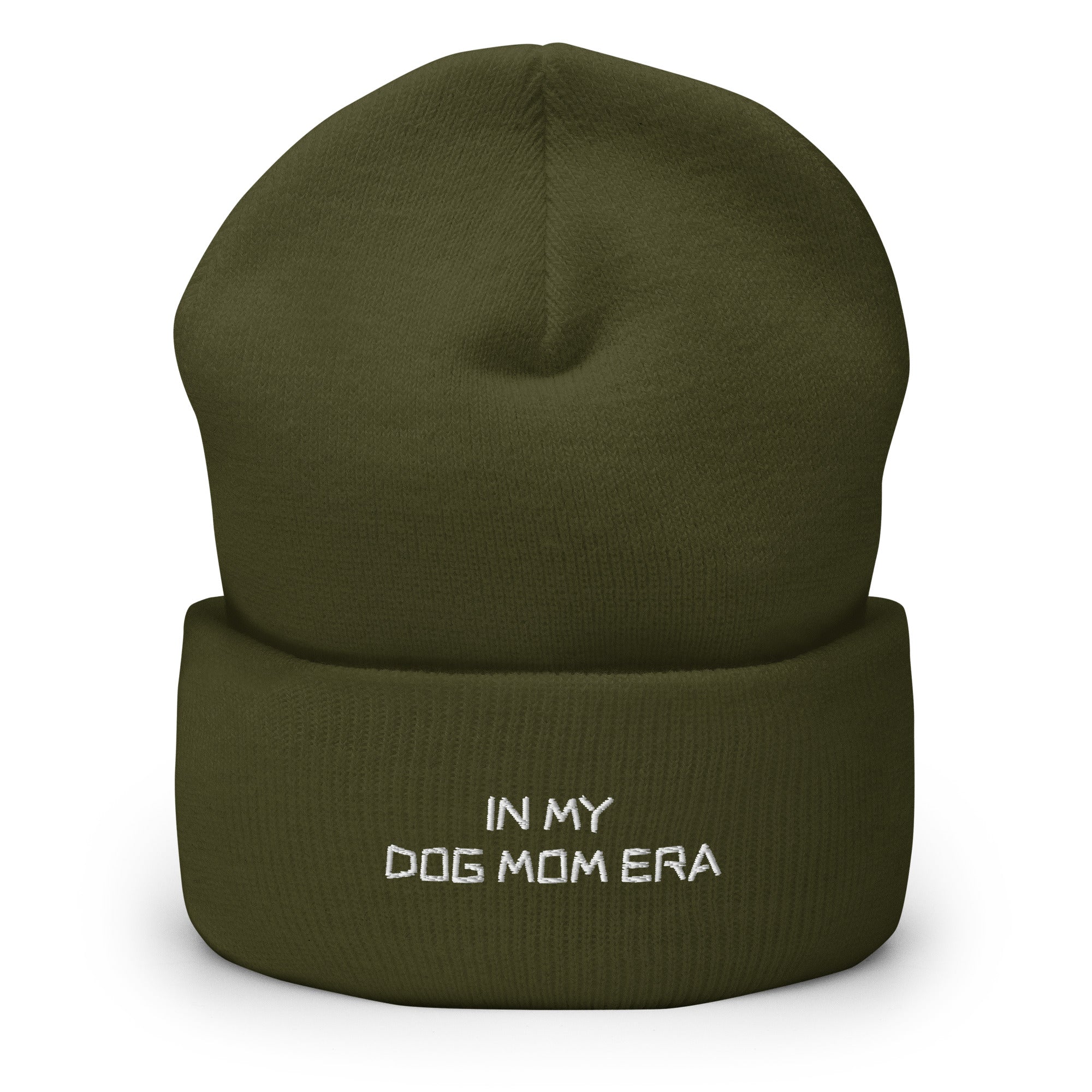 Beanie mit In My Dog Mom Era Stickerei - Paul Emma Strickmütze für Hundebesitzer