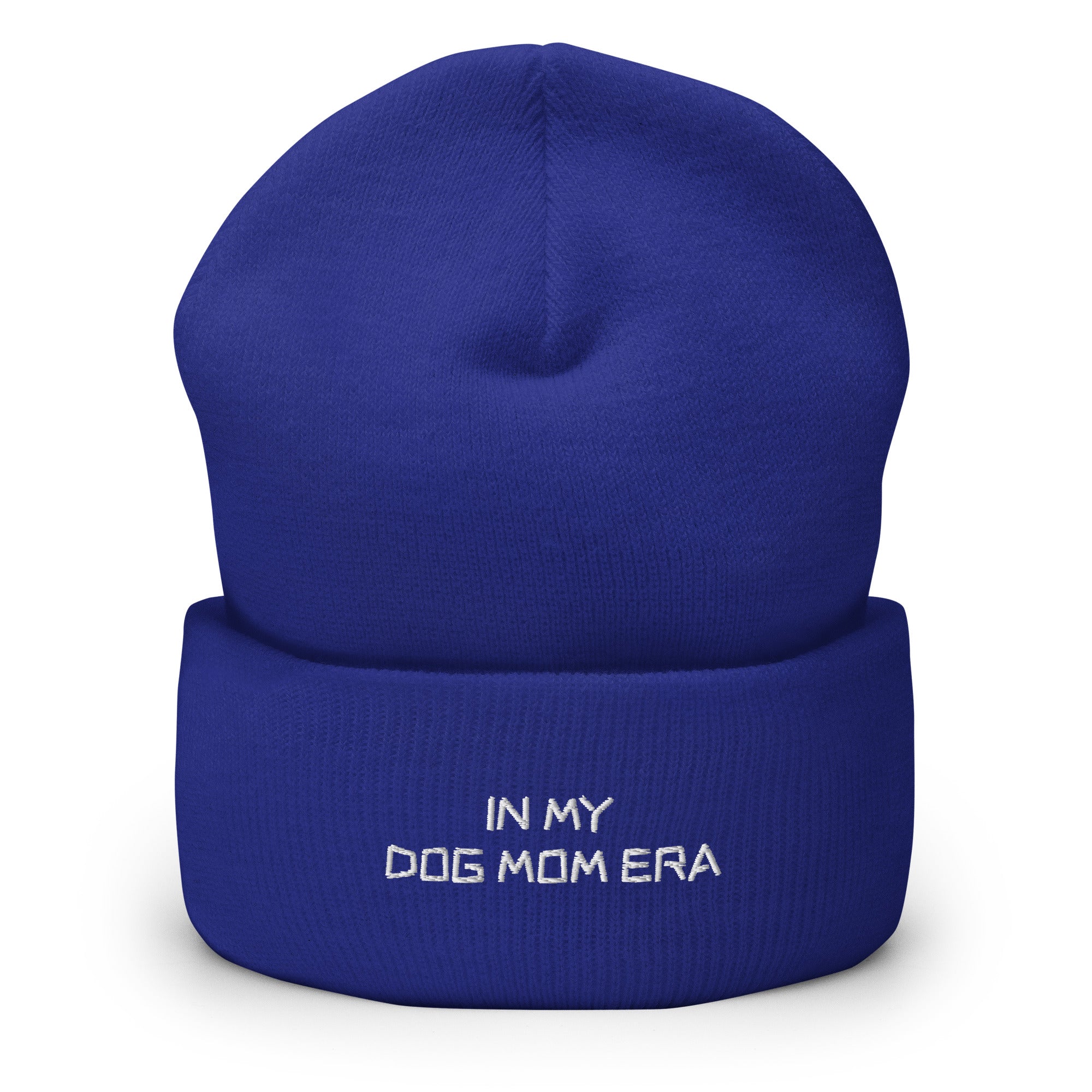 Beanie mit In My Dog Mom Era Stickerei - Paul Emma Strickmütze für Hundebesitzer