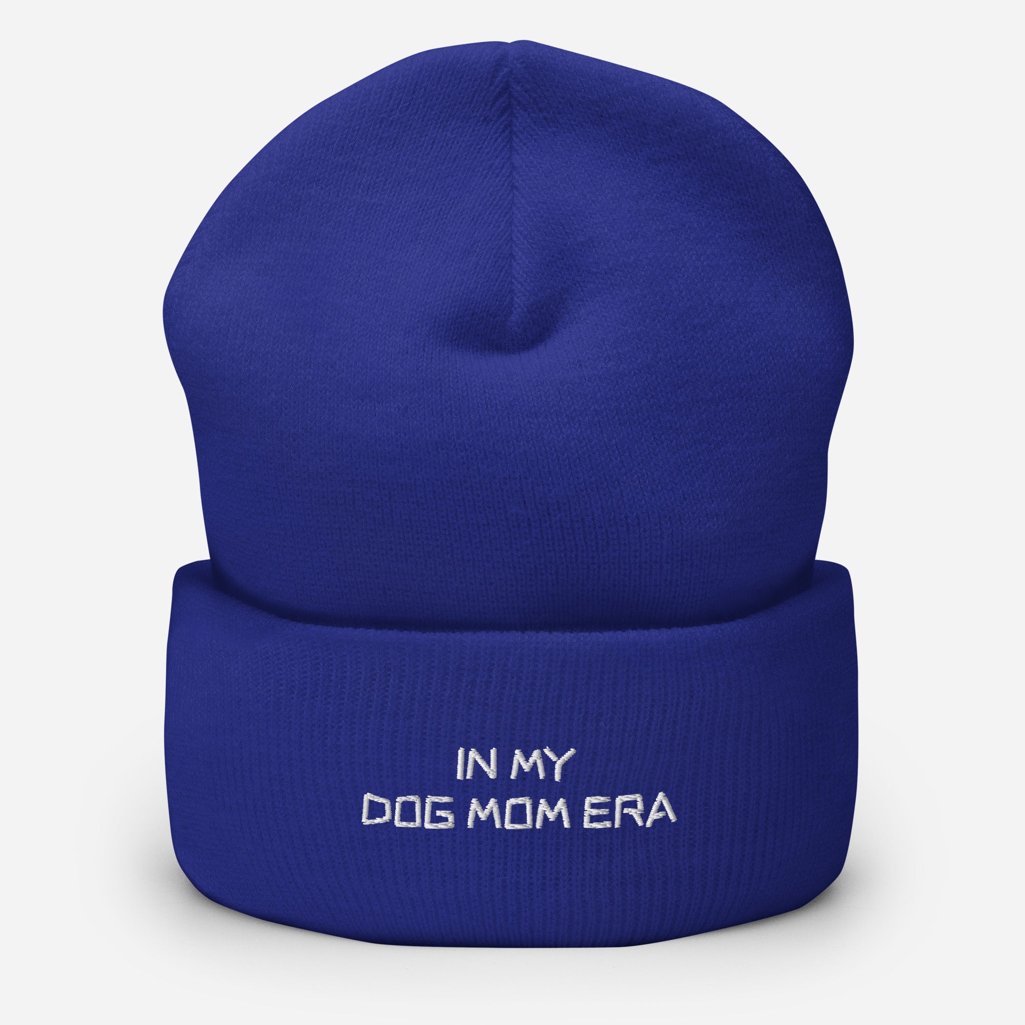 Beanie mit In My Dog Mom Era Stickerei - Paul Emma Strickmütze für Hundebesitzer