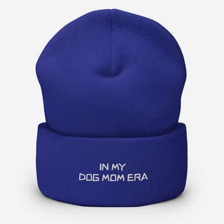 Beanie mit In My Dog Mom Era Stickerei - Paul Emma Strickmütze für Hundebesitzer