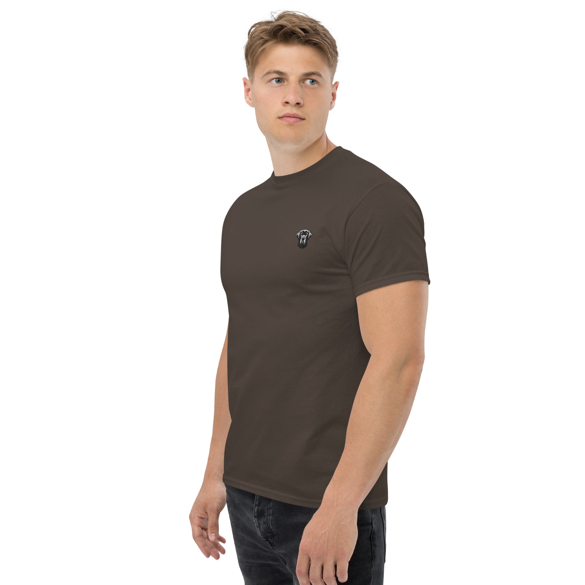T-Shirt mit besticktem Labrador-Icon auf der Brust - Paul & Emma Breed Collection