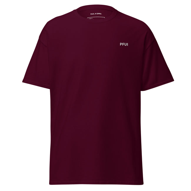 T-Shirt mit gesticktem PFUI auf der Brust - Paul & Emma Kommando Edition
