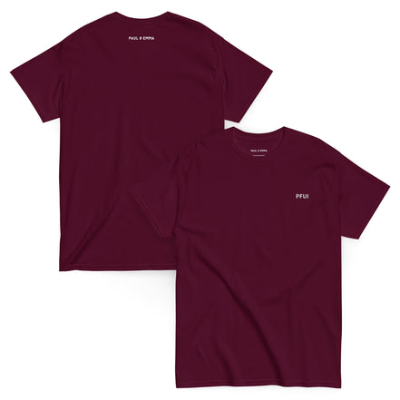 T-Shirt mit gesticktem PFUI auf der Brust - Paul & Emma Kommando Edition