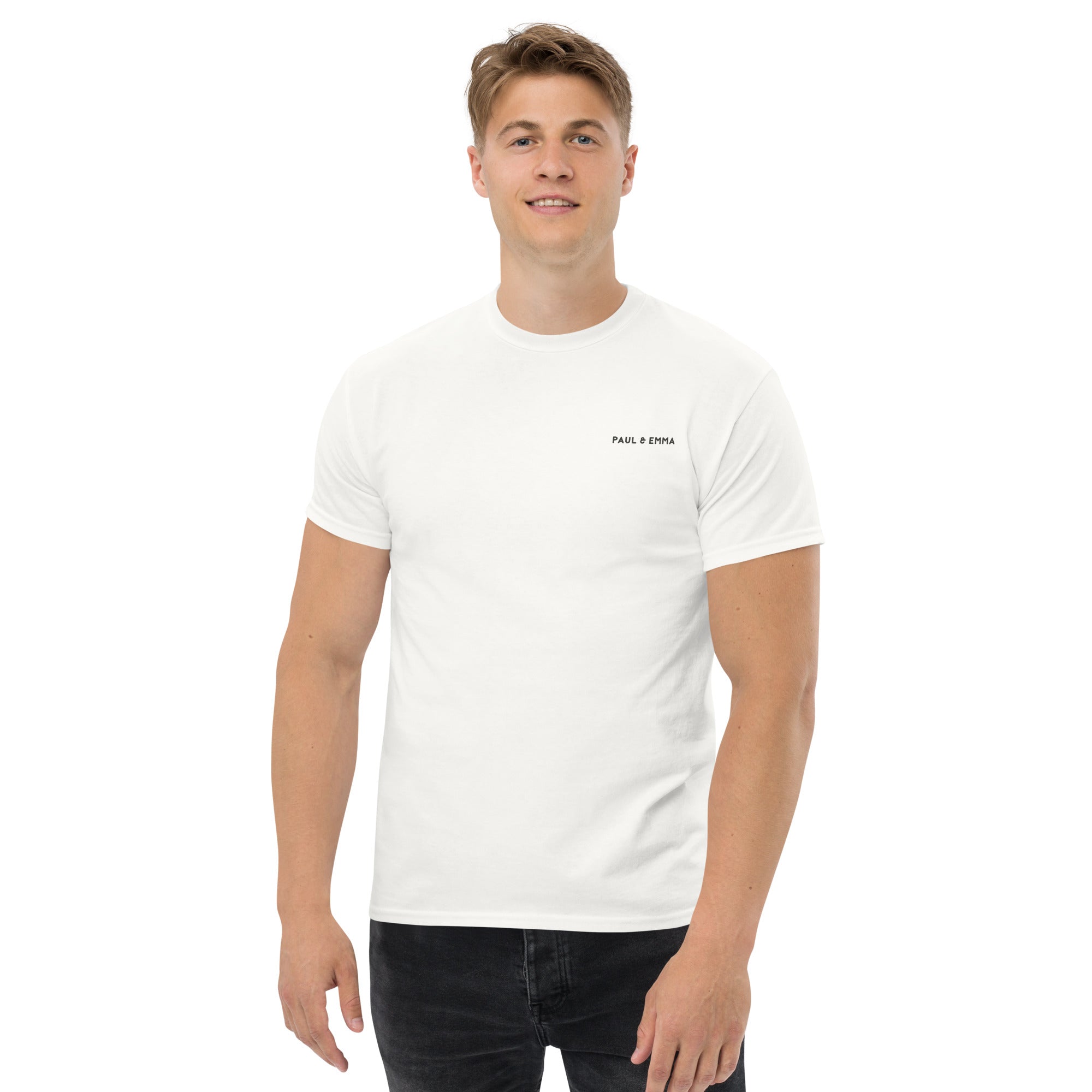 T-Shirt mit Labrador Line-Art und WTF Where's The Food Print - Paul Emma Hunde-Shirt