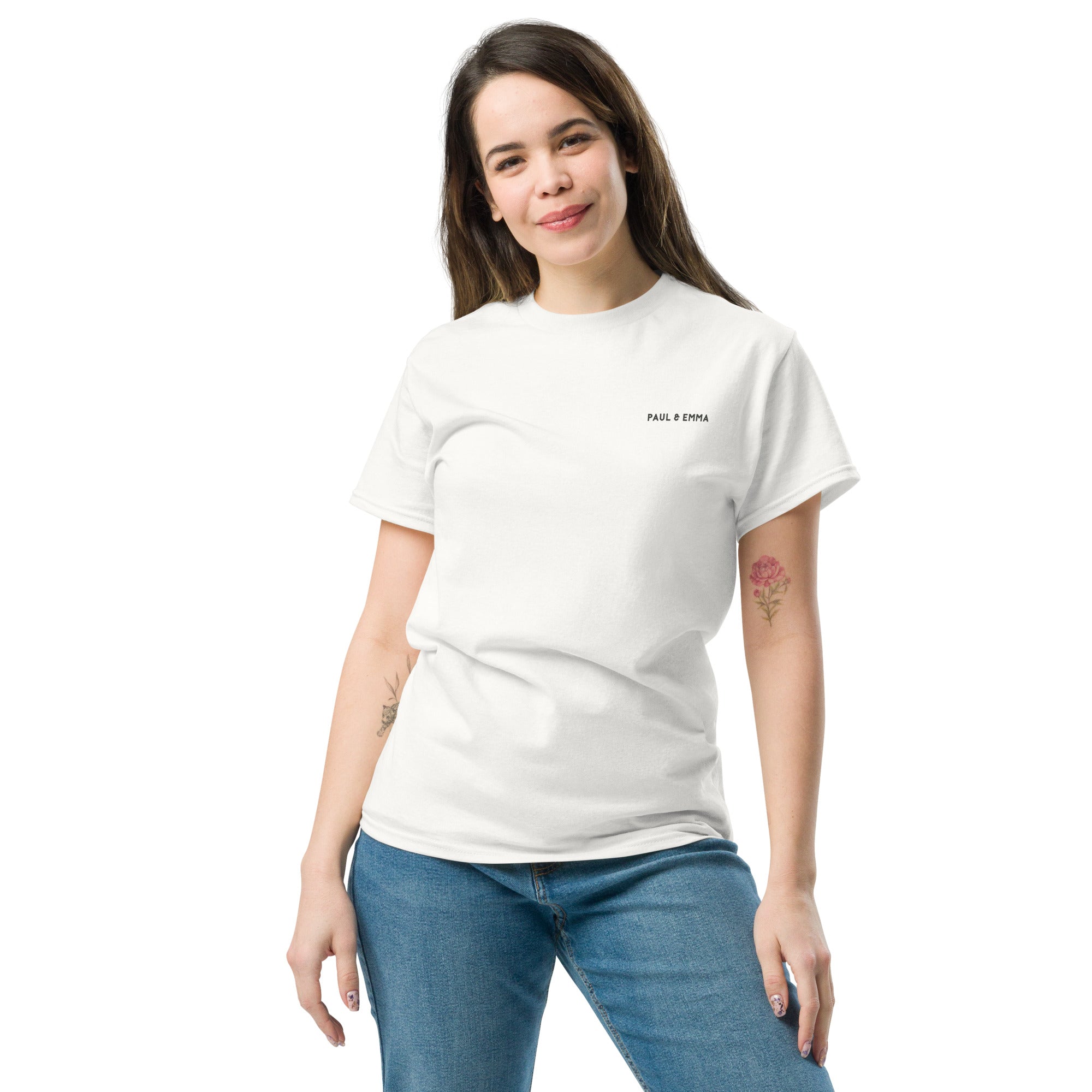 T-Shirt mit Labrador Line-Art und WTF Where's The Food Print - Paul Emma Hunde-Shirt