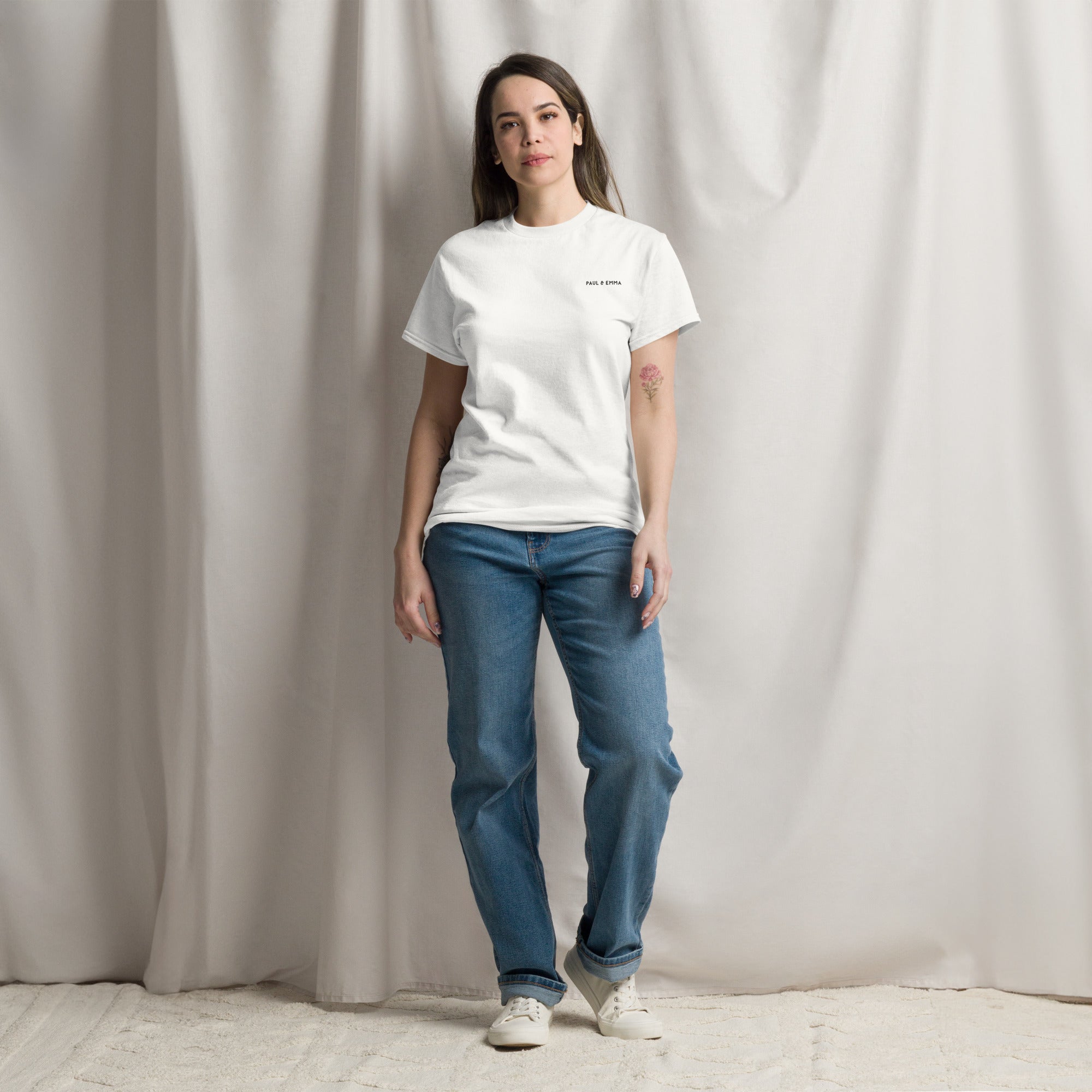 T-Shirt mit Labrador Line-Art und WTF Where's The Food Print - Paul Emma Hunde-Shirt