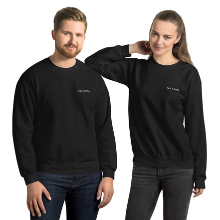  Sweatshirt mit GASSI PULLI Statement Back-Print in Beige - Paul & Emma