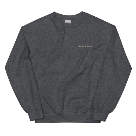  Sweatshirt mit GASSI PULLI Statement Back-Print in Beige - Paul & Emma