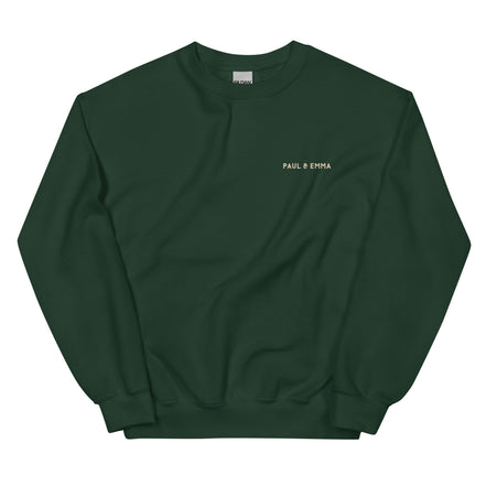  Sweatshirt mit GASSI PULLI Statement Back-Print in Beige - Paul & Emma