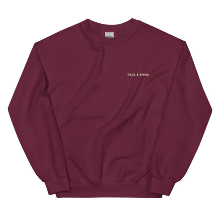  Sweatshirt mit GASSI PULLI Statement Back-Print in Beige - Paul & Emma