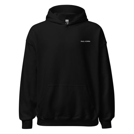 Hoodie mit Life lessons from our dogs Text auf der Rückseite - Paul & Emma Philosophy Collection
