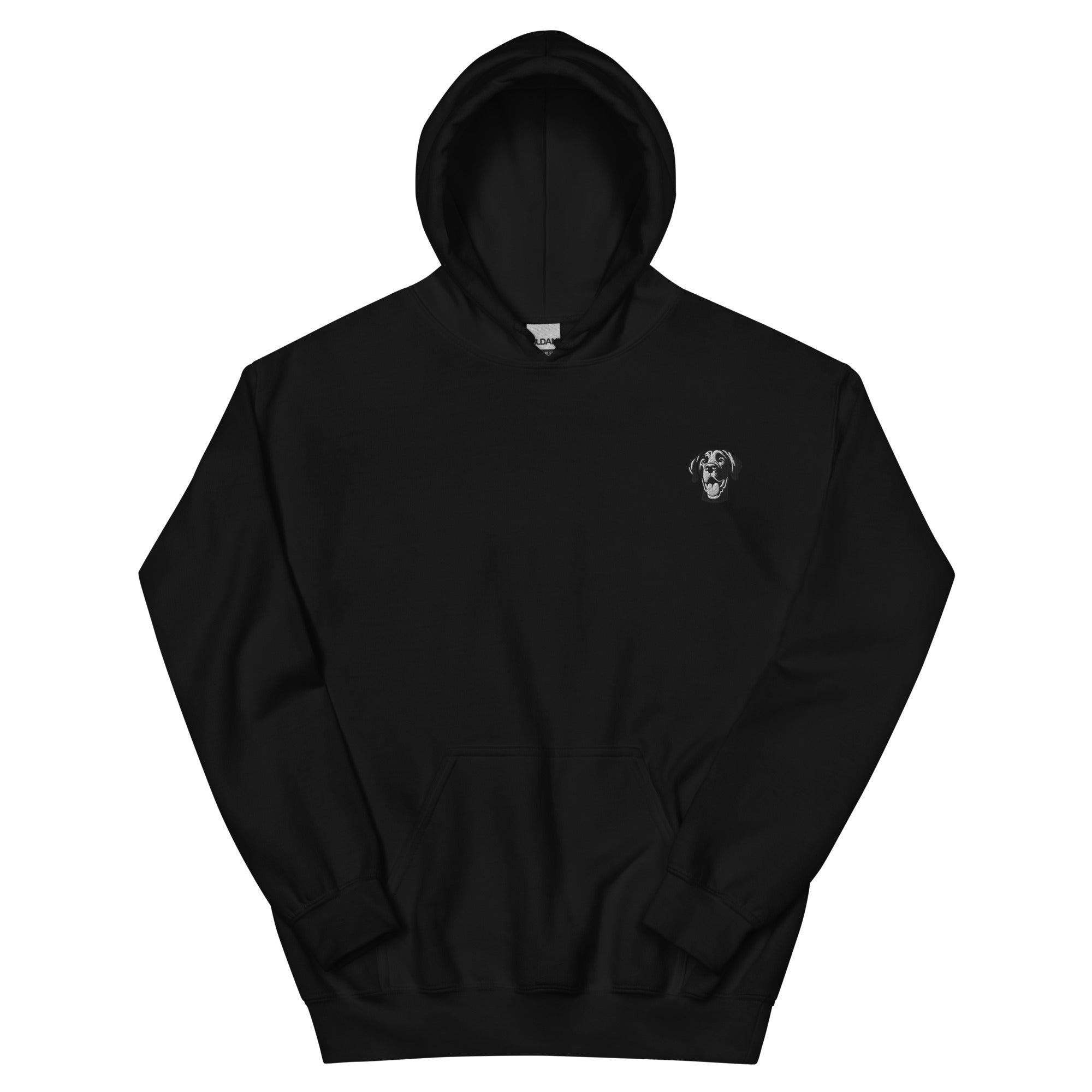 Hoodie mit Deutsche Doggen-Motiv vorne und Paul & Emma Logo auf der Schulter - Breed Collection