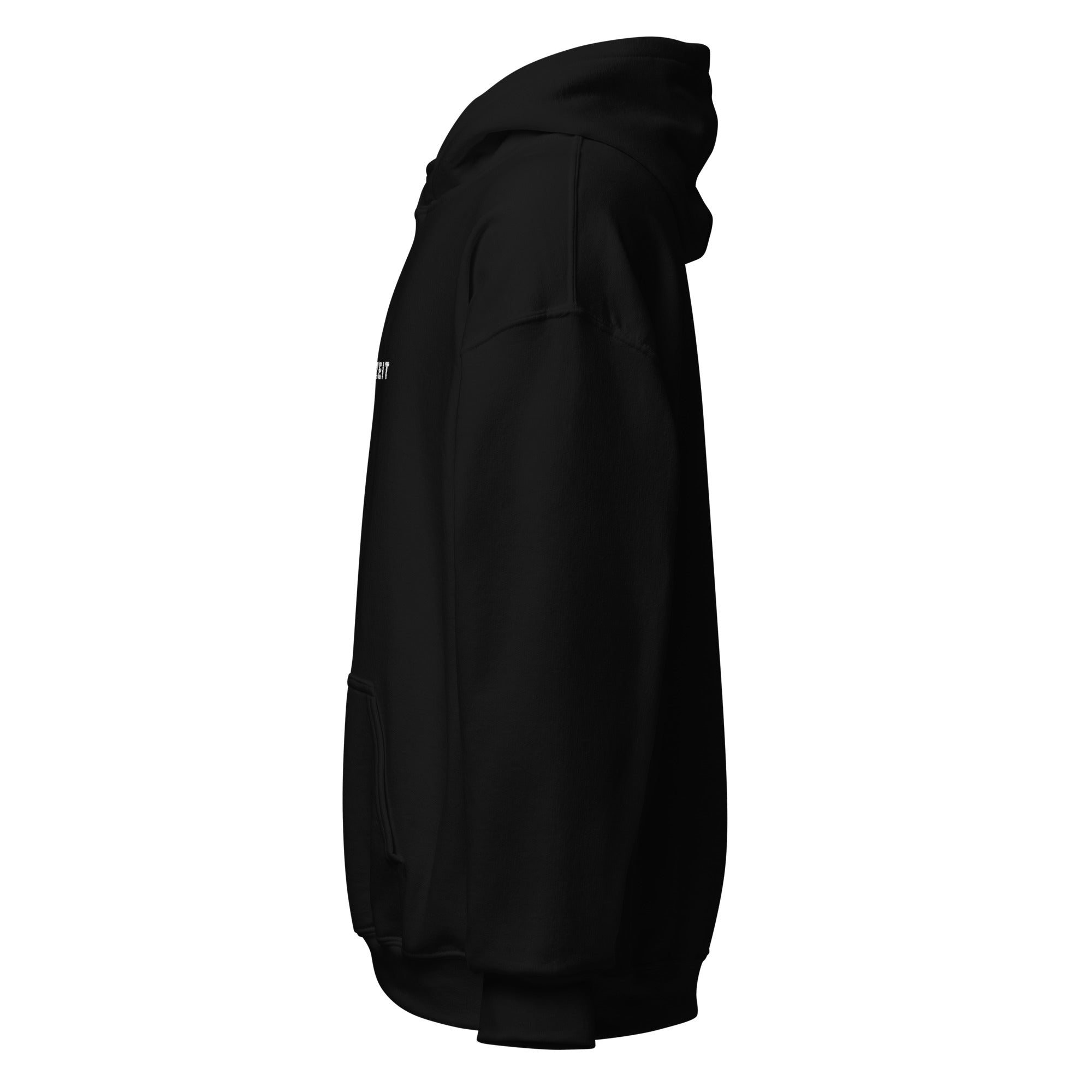 Hoodie mit weißer Rauszeit Stickerei - Paul Emma Kapuzenpullover für Hundebesitzer