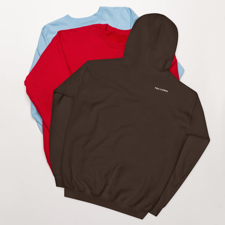 Hoodie mit Rottweiler-Design vorne und Paul Emma Logo auf der Schulter - Breed Kollektion Kapuzenpullover